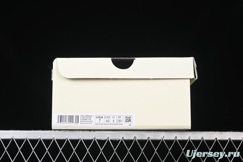 Nike Travis Scott x Fragment Design x Air Jordan 1 Low OG SP Sneakers - SJ2068-114