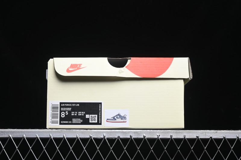 Nike Air Force 1 '07 Low Stussy Collaboration - Grey White Gum Sole Low-Top Casual Sneakers - XZ9688-101
