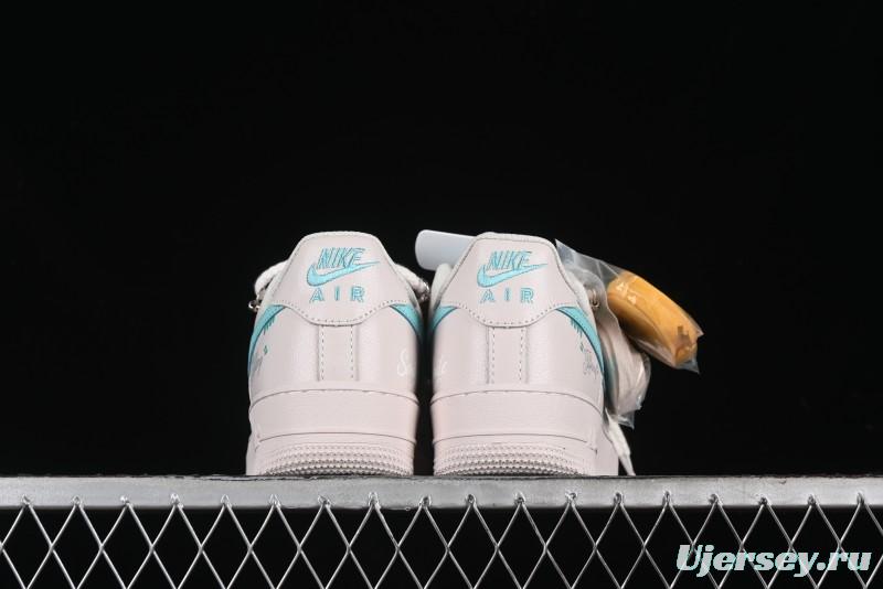 Nike Air Force 1'07 Low "Keep Smile" Casual Lace-Up Sneakers - DZ1328-112