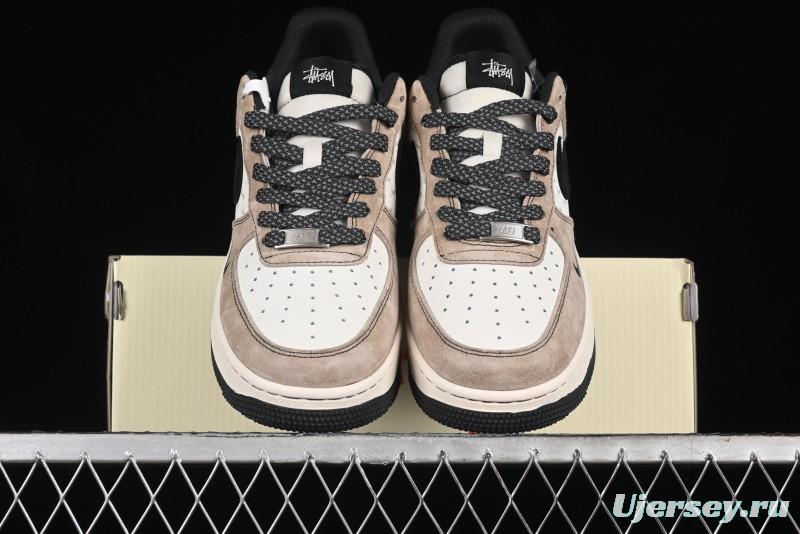 Nike Air Force 1'07 Low Stussy Collaboration - Milk Tea Low Top Casual Sneakers - XZ6188-999