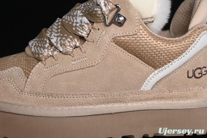 UGG Classic Ultra Mini Mel Two-Tone Lace-Up Low-Top Casual Shoes - 1144032