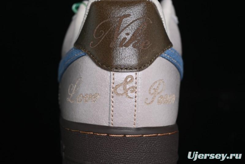 Nike Air Force 1 '07 Low Casual Sneakers with Full-Length Air Cushion - HQ3458-142