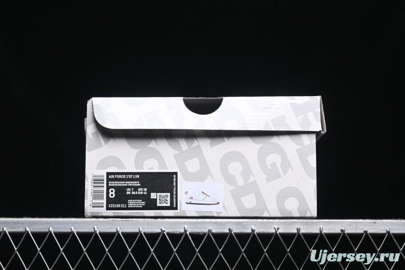 Nike Air Force 1 '07 Low The North Face Collaboration - Beige Red Green Color Block Low-Top Casual Sneakers - XZ6188-011
