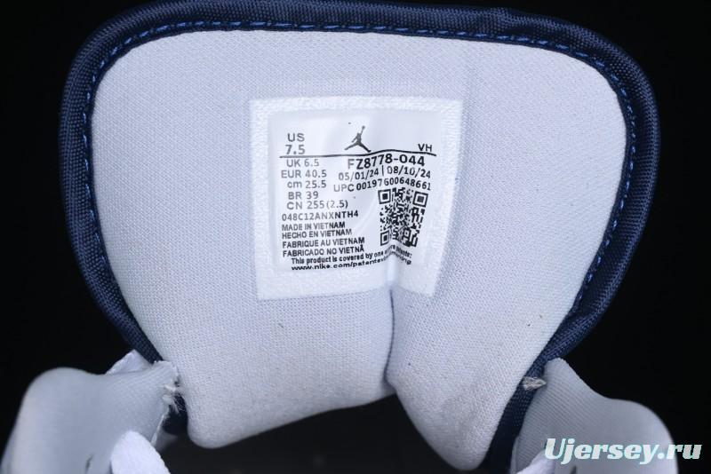 Nike Air Jordan 1 Low AJ1 Navy Blue Silk Casual Sneakers - FZ8778-044