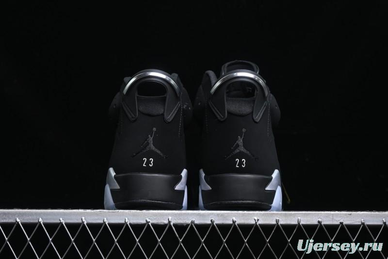 Nike Air Jordan 6 Retro Metallic Silver Basketball Shoes - DX2836-001