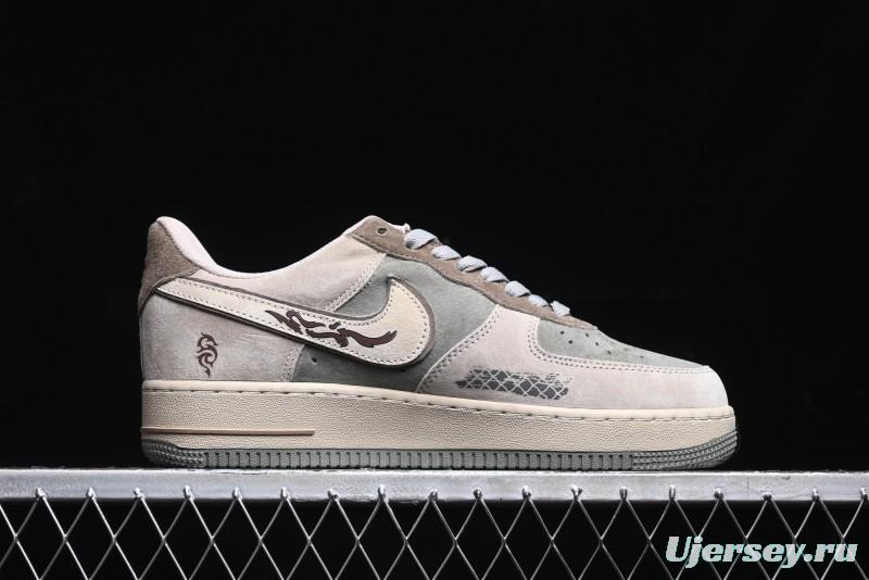 Nike Air Force 1 Low "Green Dragon Crescent Blade" Casual Sneakers - CD1212-555