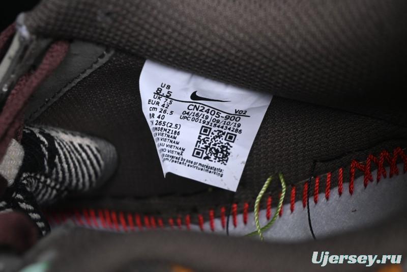 Nike Travis Scott x Air Force 1 Low Casual Sneakers with Full-Length Air Cushion - CN2405-900