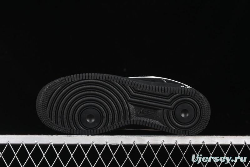 Nike Air Force 1 '07 Low Stussy Collaboration - Samurai Black Low-Top Casual Sneakers - XZ6188-969