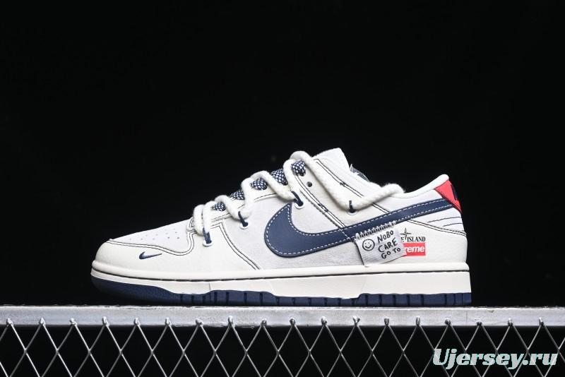Nike SB Dunk Low Stone Island Anniversary Edition Customized Low-Top Casual Skate Shoes - YX5066-201