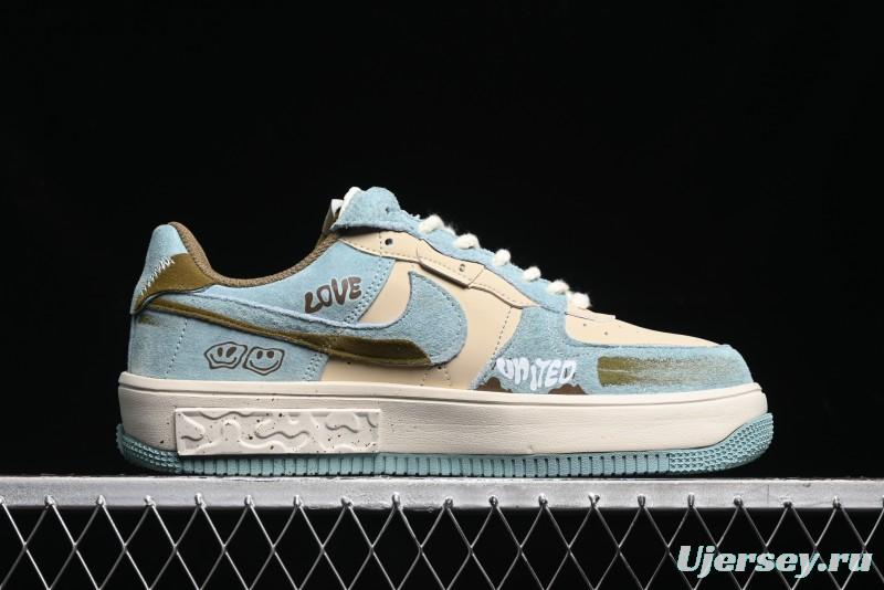 Nike Air Force 1 Fontanka Low Top Casual Sneakers Enjoy Life Custom Design - CW6688-508