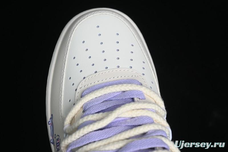 Nike Air Force 1 Low Kuromi Casual Sneakers with Lace-Up Design - BD7701-220