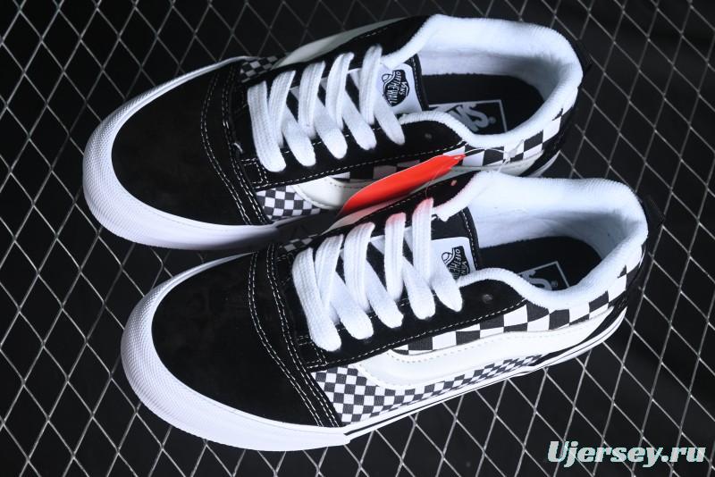 Vans Knu Skool Checkerboard Low Top Retro Casual Vulcanized Sneakers - VN0009QCIVG