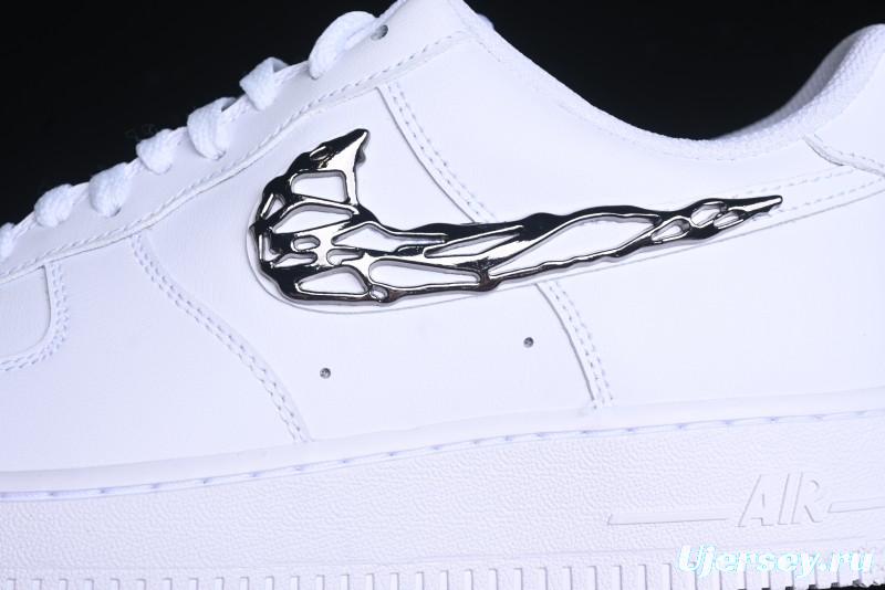 Nike Air Force 1 '07 Low Stussy Collaboration - Crystal Milk Coffee Low-Top Casual Sneakers - IF1686-101
