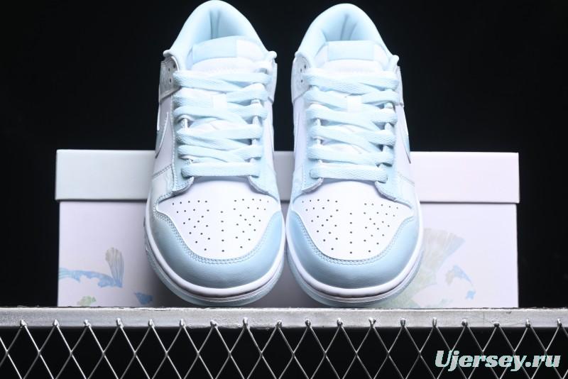 Nike Dunk Low Year of the Dragon Limited Edition Imperial Blue and White Porcelain Low-Top Casual Sneakers - DV0833-104