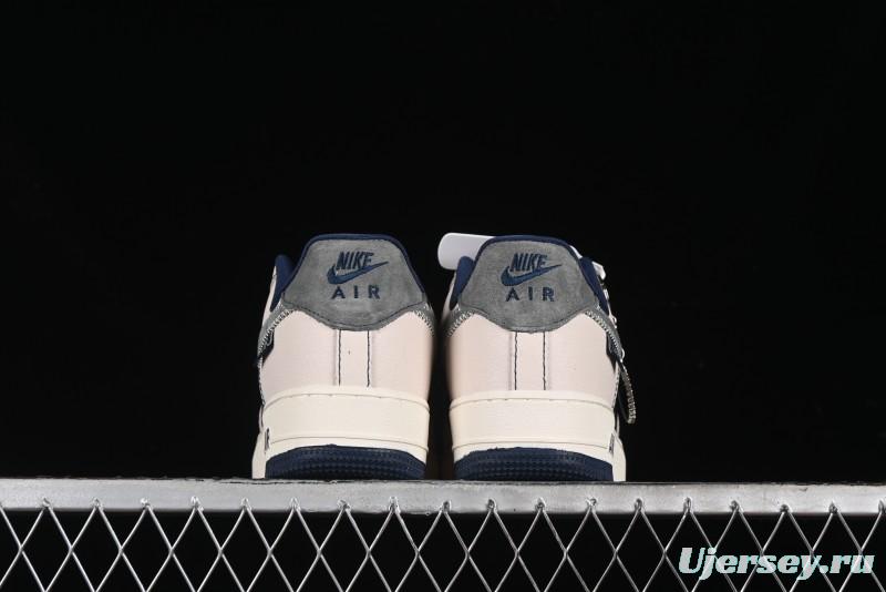 Nike Air Force 1 '07 Low Dior Collaboration - Light Blue Knit Swoosh Low-Top Casual Sneakers - KK1988-012