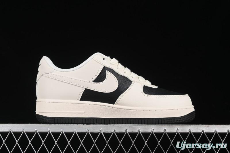 Nike Air Force 1 '07 Low Burberry Collaboration - Black White Patchwork Casual Sneakers - BB8588-227