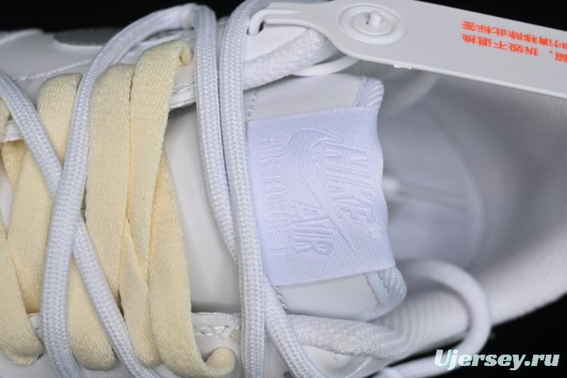 Nike Air Force 1 '07 Low Silver Hook Off-White Style Casual Sneakers - ZH0316-049