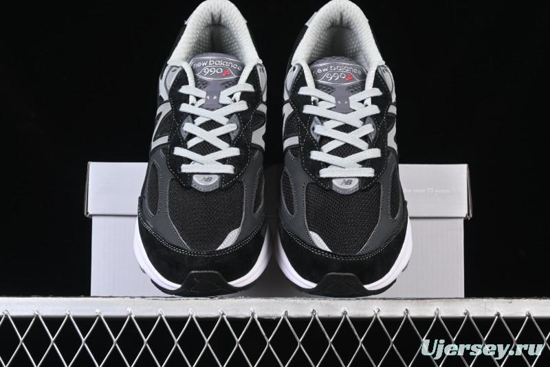 New Balance 990 Series Premium Retro Running Shoes with Carbon Fiber Midsole - M990BK6