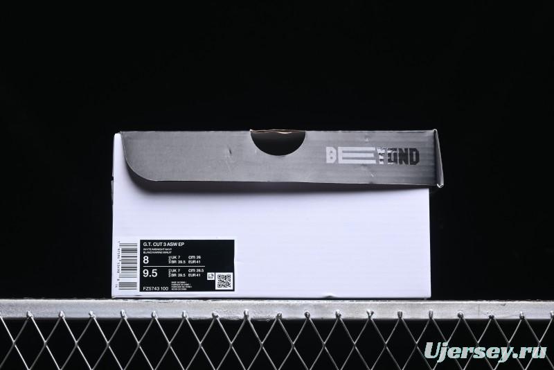 Nike Air Zoom G.T. Cut 3 EP Basketball Shoes with Full-Length ZoomX Foam - FZ5743-100