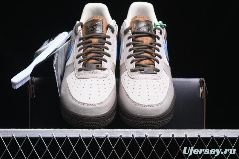 Nike Air Force 1 '07 Low Casual Sneakers with Full-Length Air Cushion - HQ3458-142