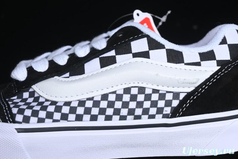 Vans Knu Skool Checkerboard Low Top Retro Casual Vulcanized Sneakers - VN0009QCIVG