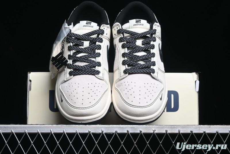 Nike SB Dunk Low UN Collaboration - Beige Black Line Black Sole Anniversary Custom Low-Top Casual Skate Shoes - BB7518-004