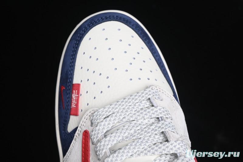 Nike Travis Scott x Fragment Design x Air Jordan 1 Low OG SP AJ1 Retro Sneakers with Reverse Swoosh - SJ2068-135