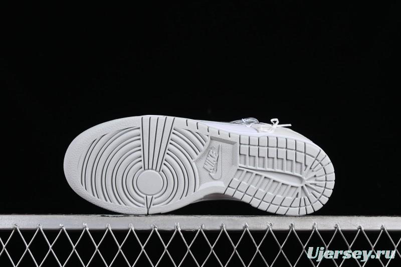 Nike Dunk Low SB Casual Sneakers with Deconstructed Laces and Ribbon Bow Design - DH9765-102