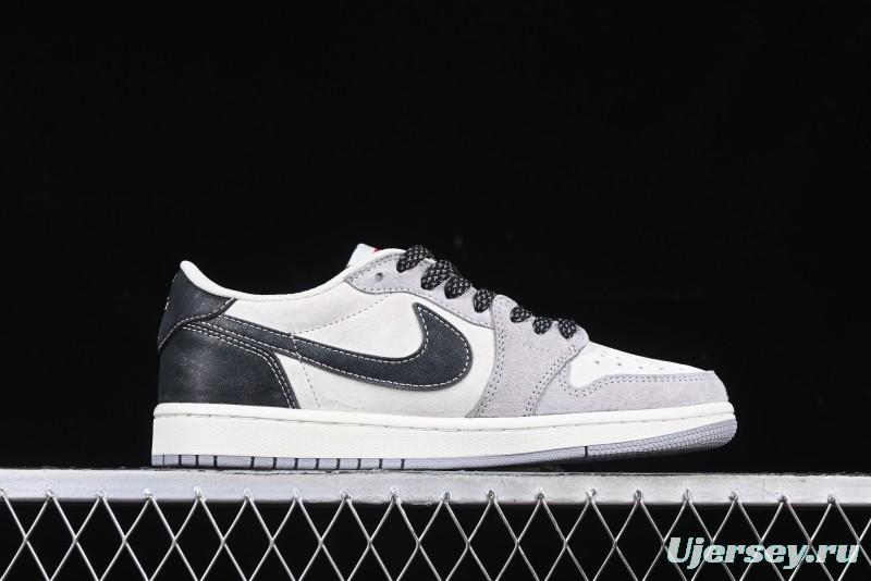 Nike Travis Scott x Fragment Design x Air Jordan 1 Low OG SP AJ1 Retro Sneakers - DM7866-050