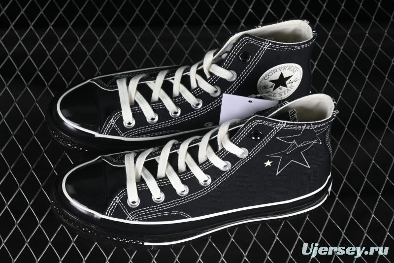 Converse Chuck 1970s High Top Canvas Sneakers with Star Stitch Design - A15743C
