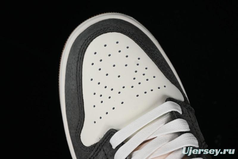 Nike Air Jordan 1 Low "Snkrs Day" Casual Sneakers with Grey Toe Design - FD0399-004