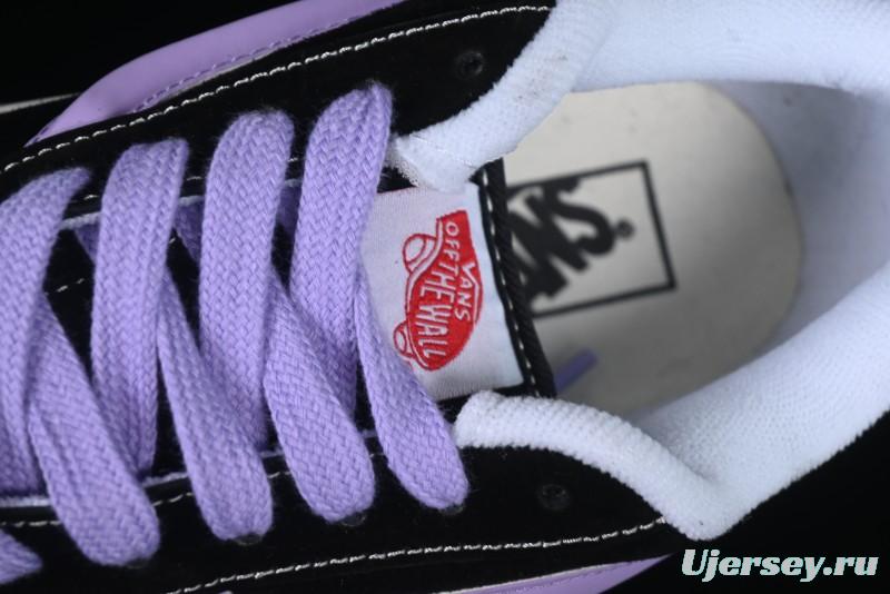 Vans Knu Skool Purple Grape Love Comfortable Fashion Slip-Resistant Wear-Resistant Low-Top Casual Skate Shoes - VN0009QC6BT1