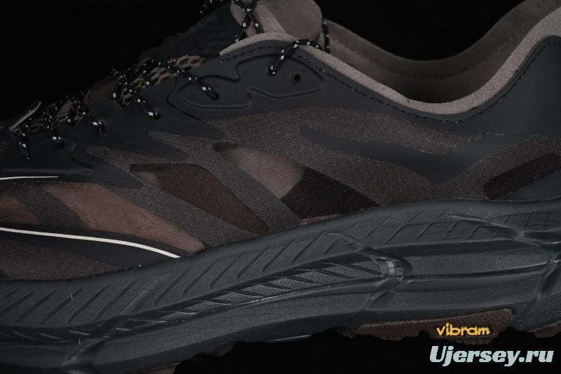 HOKA ONE ONE Satisfy Running Mafate Trail Low-Cut Cushioned Outdoor Hiking Shoes - 1157050 COFF