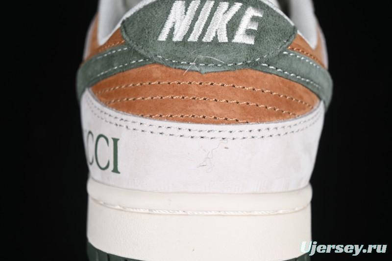 Nike SB Dunk Low Gucci Collaboration Anniversary High-End Custom Low-Top Casual Sneakers - DM6868-026