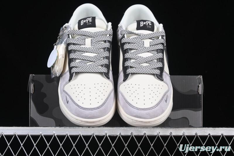 Nike SB Dunk Low BAPE Collaboration Anniversary Customized Low-Top Casual Sneakers - DM6868-031