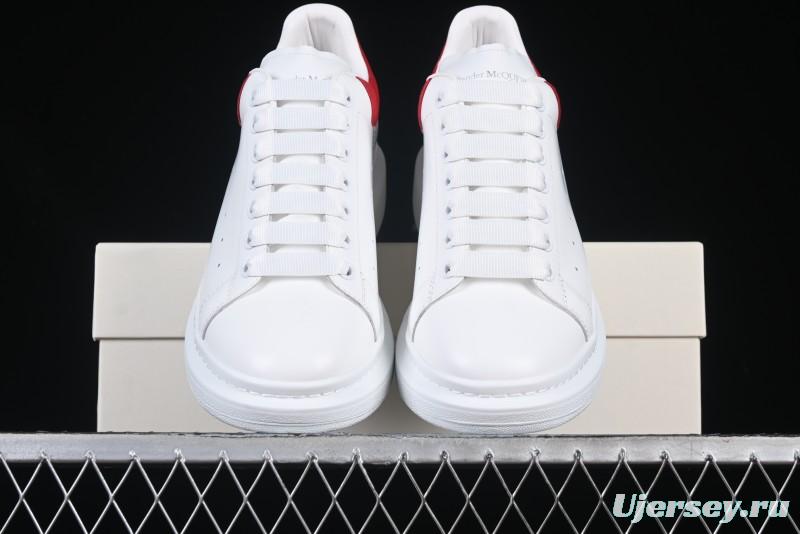 Alexander McQueen Oversized Sneakers with Red Suede Heel Detail - D.E5