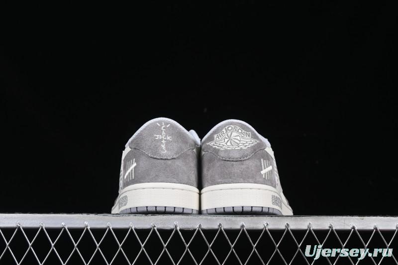 Nike Travis Scott x Fragment Design x Air Jordan 1 Low OG SP AJ1 Retro Casual Sneakers - DM7866-048