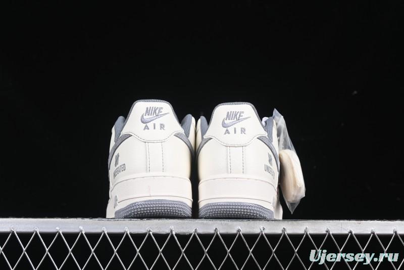 Nike Air Force 1 '07 Low UN Collaboration Pigskin Grey Stitch Low-Top Casual Sneakers - BB7518-018