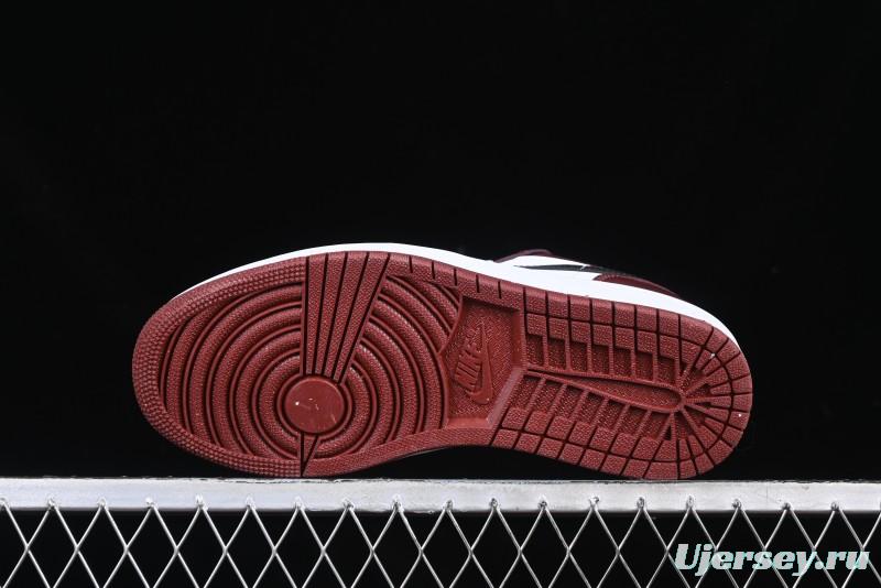 Nike Air Jordan 1 Low AJ1 Retro Lifestyle Sneakers in White and University Red - HF3148-102