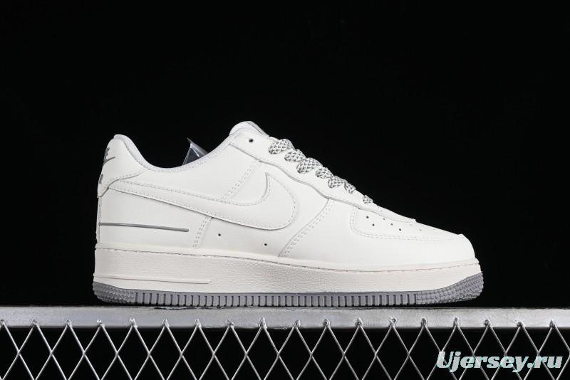 Nike Air Force 1 '07 Low Casual Sneakers with 3M Reflective Details and Full-Length Air Cushion - CJ1379-603