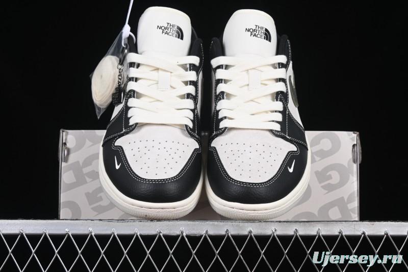 Nike Air Jordan 1 Low AJ1 The North Face Collaboration Dark Camouflage Custom High-End Retro Basketball Shoes - DM9188-013