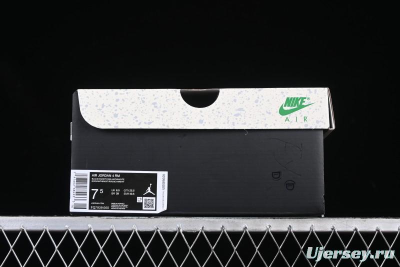 Nike Air Jordan 4 Remastered Sneakers with Textile Mesh, Leather and Suede Upper - FQ7939-060