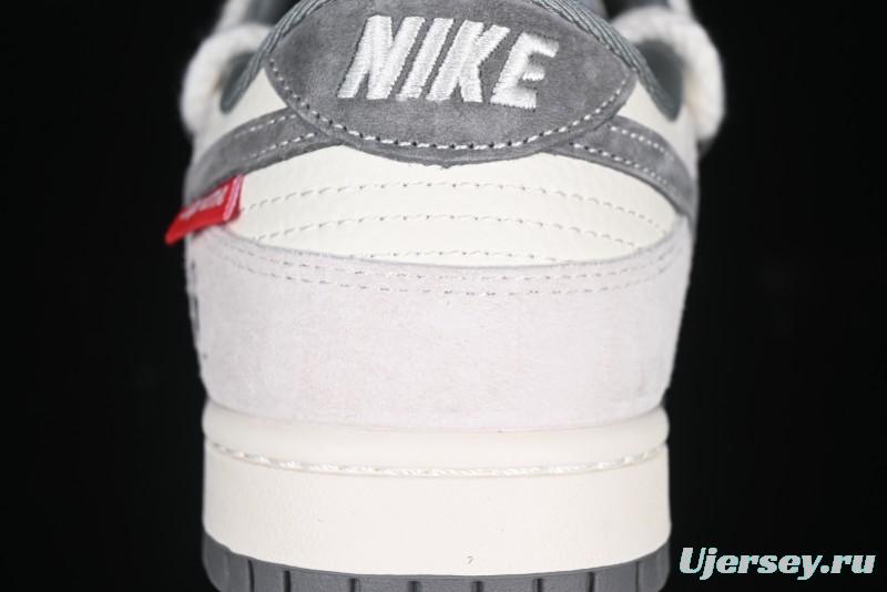 Nike SB Dunk Low Carhartt x Supreme Collaboration Anniversary Edition Customized Low-Top Casual Skate Shoes - YX5066-239
