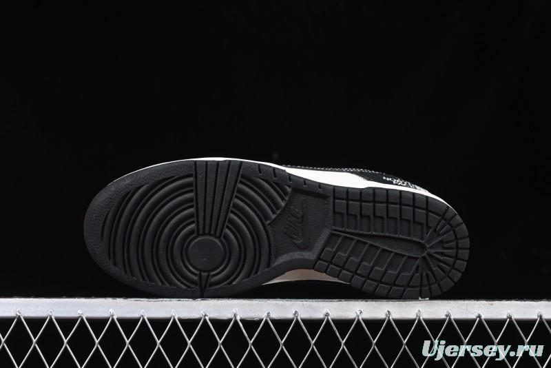 Nike SB Dunk Low The North Face Year of the Snake Black White Black Swoosh Anniversary Custom Low-Top Casual Sneakers - FC1688-210
