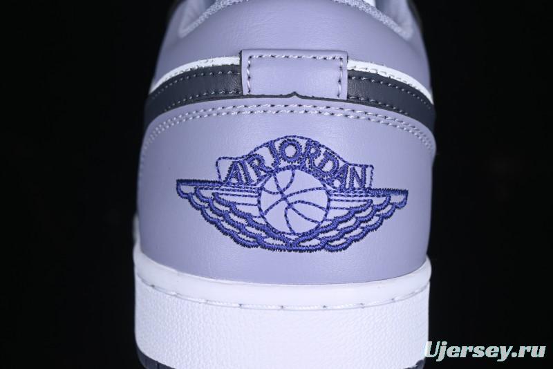 Nike Air Jordan 1 Low AJ1 Haze Purple Casual Lifestyle Sneakers - 553558-145