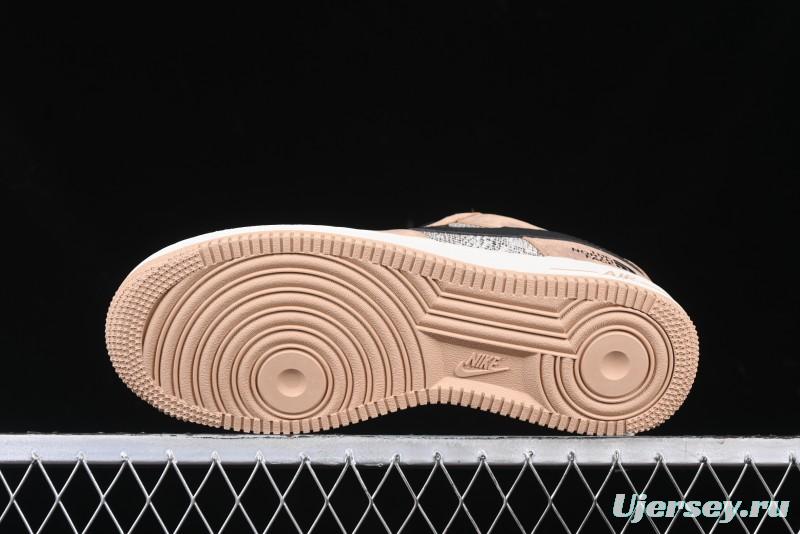 Nike Air Force 1'07 Low The North Face Collaboration - Mesh Brown Low-Top Casual Sneakers - KK1988-031