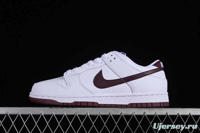 Nike SB Dunk Low White Red Colorway Low-Top Casual Skateboarding Shoes - DV0831-102