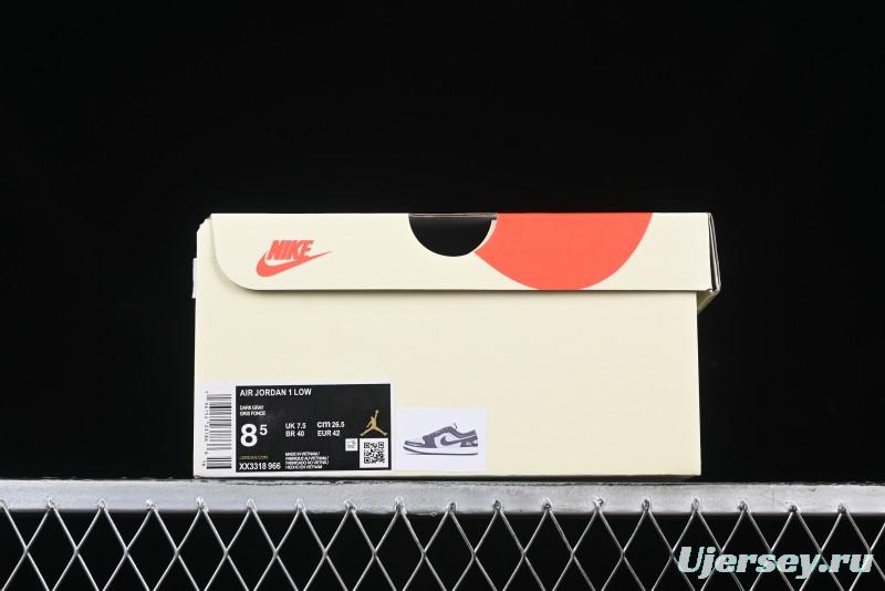 Nike Air Jordan 1 Low Stussy Collaboration - Signal Black Retro Basketball Shoes - XX3318-966