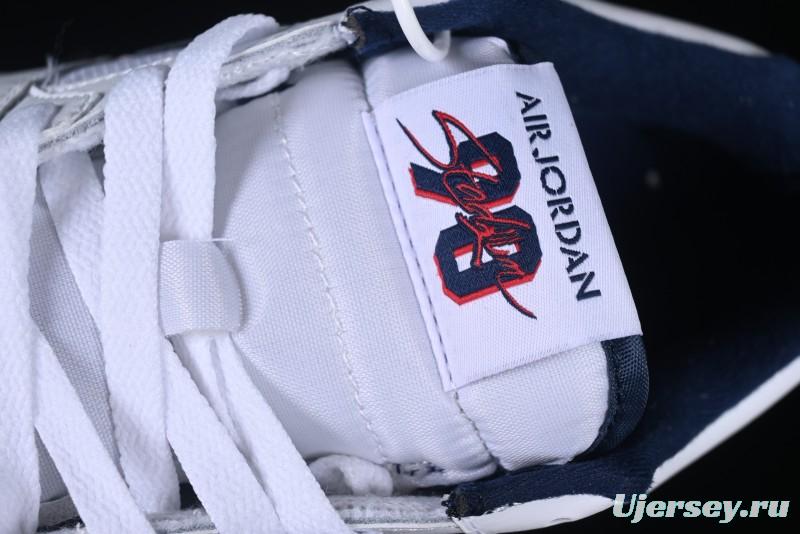 Nike Air Jordan Stadium 90 AJ Casual Sneakers with Midfoot Mesh Panels and Shark Tooth Design - HJ4406-100