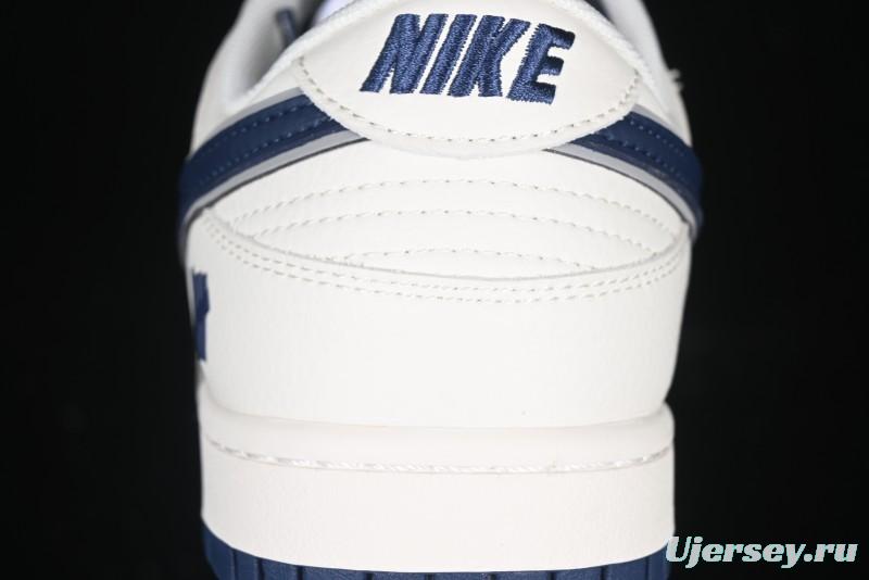 Nike SB Dunk Low UN Collaboration - Dark Blue Anniversary High-End Custom Low-Top Casual Sneakers - XX2026-666